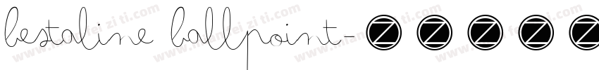 Bestaline Ballpoint字体转换